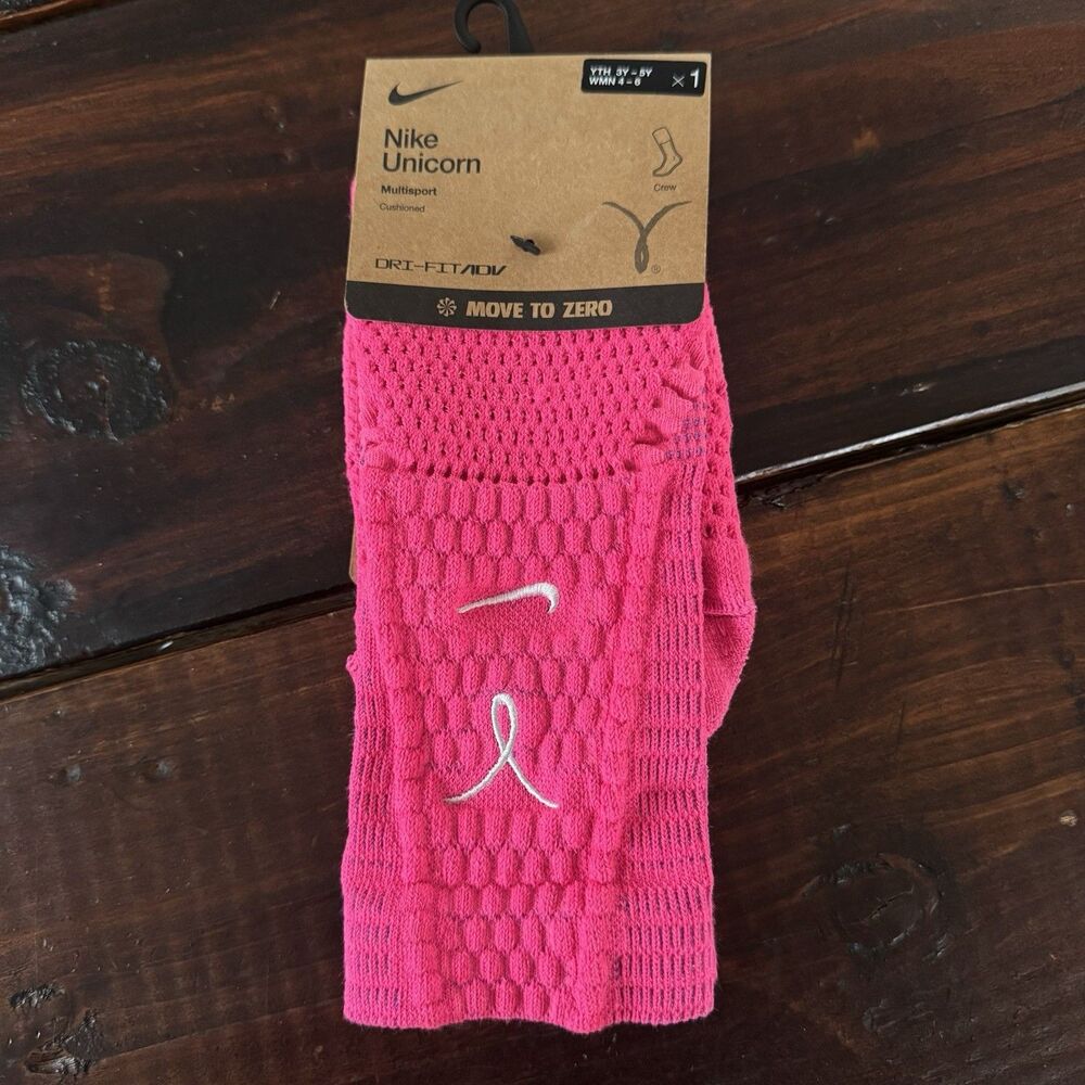 Nike Unicorn Kay Yow Breast Cancer Socks